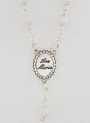Gemstone Rosary - Howlite