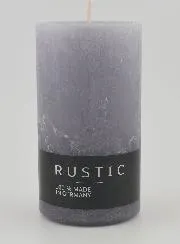 Rustic Decorative Candle 38 hours – Grey