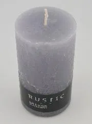 Rustic Decorative Candle 38 hours – Grey