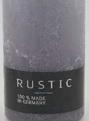 Rustic Decorative Candle 38 hours – Grey