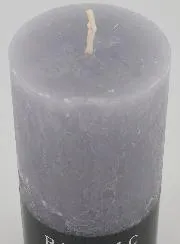 Rustic Decorative Candle 38 hours – Grey