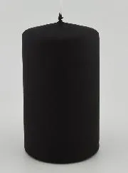 Matt Velvet Decorative Candle - Black