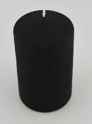 Matt Velvet Decorative Candle - Black