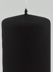 Matt Velvet Decorative Candle - Black