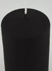 Matt Velvet Decorative Candle - Black