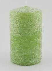 Christmas Candle with Ice Effect – Green