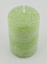 Christmas Candle with Ice Effect – Green