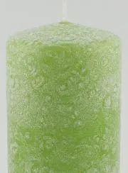 Christmas Candle with Ice Effect – Green
