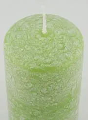 Christmas Candle with Ice Effect – Green