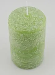 Tabletop Candle with Ice Effect – Green
