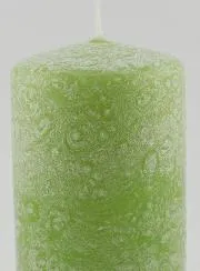Tabletop Candle with Ice Effect – Green