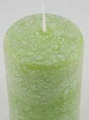 Tabletop Candle with Ice Effect – Green