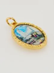 Twisted Edge Medal 25mm - Our Lady of Fatima