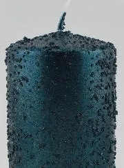 Glitter Tabletop Candle – Blue-Green