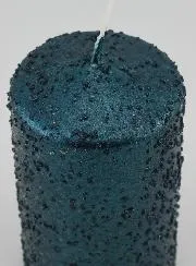 Glitter Tabletop Candle – Blue-Green