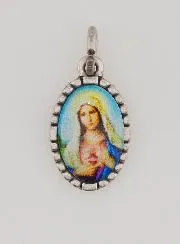 Twisted Edge Medal 15mm – Sacred Heart of Mary