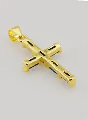 Blue Cross Pendant - 23mm