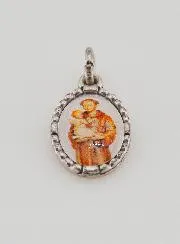 Twisted Edge Medal 15mm - Saint Anthony