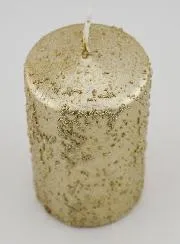 Glitter Tabletop Candle – Champagne