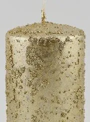 Glitter Tabletop Candle – Champagne