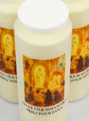 Set 3 Sanctuary Candles to Our Lady of Île Bouchard
