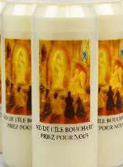 Set 6 Sanctuary Candles to Our Lady of Île Bouchard