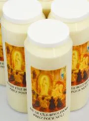 Set 6 Sanctuary Candles to Our Lady of Île Bouchard