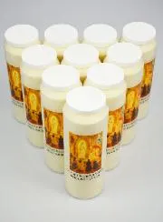 Set 10 Sanctuary Candles to Our Lady of Île Bouchard
