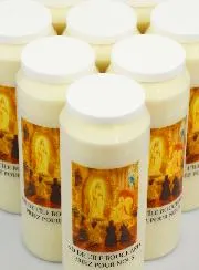 Set 20 Sanctuary Candles to Our Lady of Île Bouchard