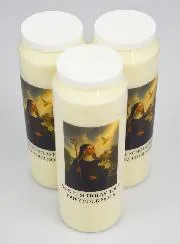Set 3 Sanctuary Candles to Saint Scholastica