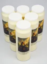 Set 6 Sanctuary Candles to Saint Scholastica