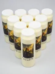 Set 10 Sanctuary Candles to Saint Scholastica