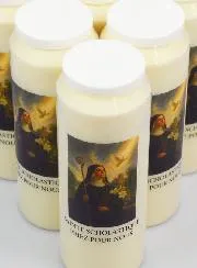 Set 20 Sanctuary Candles to Saint Scholastica