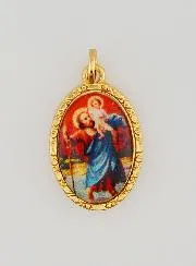 Twisted-Edge Medal 25mm – Saint Christopher