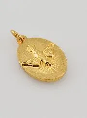 Twisted-Edge Medal 25mm – Saint Christopher