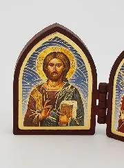Small Diptych Icon – Jesus Christ and Mary