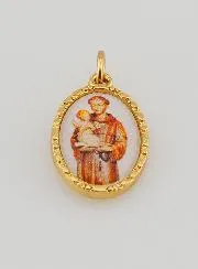 Twisted-Edge Medal 25mm– Saint Anthony