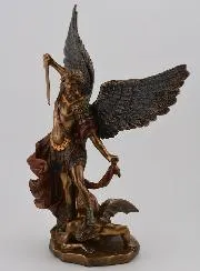 Religious Statue of Saint Michael the Archangel in Bronze – 20cm