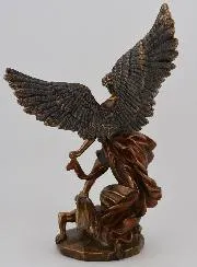Religious Statue of Saint Michael the Archangel in Bronze – 20cm