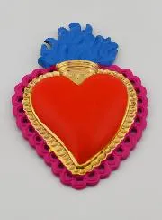 Colourful Ex Voto Wall Decoration - 11cm