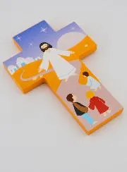 Wooden Children’s Cross – Jesus and the Children
