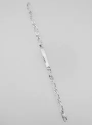 Christening Bracelet Rhodium-plated Silver – 18cm