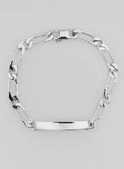Christening Bracelet Rhodium-plated Silver – 18cm