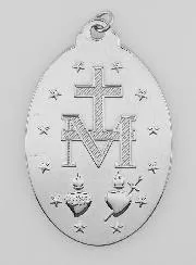 Silvery Miraculous Medal – 22mm