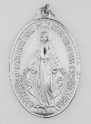 Silvery Miraculous Medal – 28mm