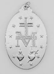 Silvery Miraculous Medal – 28mm