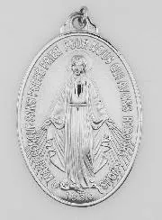 Silvery Miraculous Medal – 33mm
