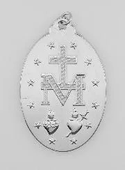 Silvery Miraculous Medal – 33mm