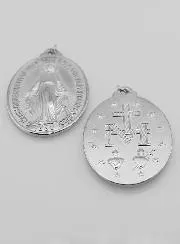 Silvery Miraculous Medal – 40mm