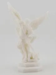 Alabaster Statue of Saint Michael – 12cm